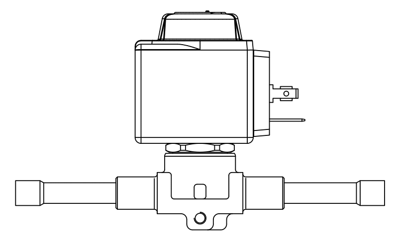 常閉電磁閥1028N/2A6.E,內(nèi)連焊接接頭,直動式