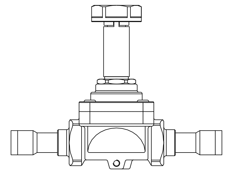 常閉電磁閥1049/7S,內(nèi)連焊接接頭,活塞先導(dǎo)式