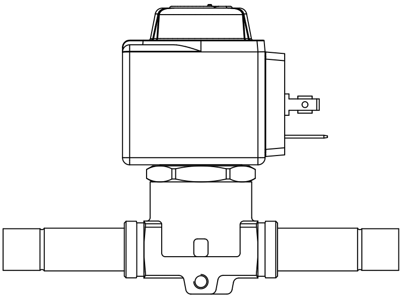 常閉電磁閥1068/M10A7,內(nèi)連焊接接頭,隔膜先導(dǎo)式