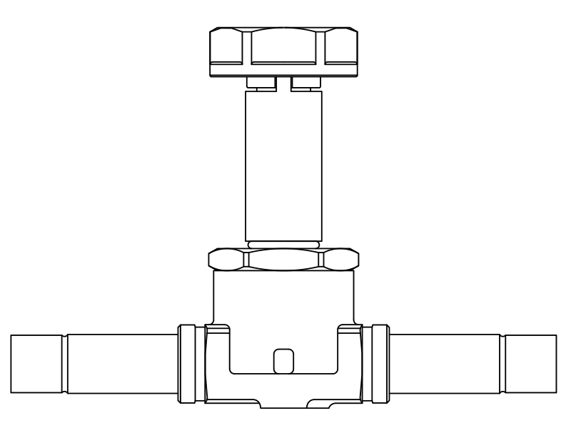 常閉電磁閥1068N/M12S,內(nèi)連焊接接頭,隔膜先導(dǎo)式