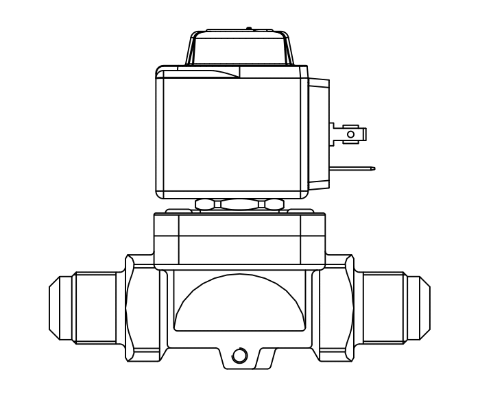 常閉電磁閥1070/4A6,SAE直螺紋接頭,隔膜先導(dǎo)式