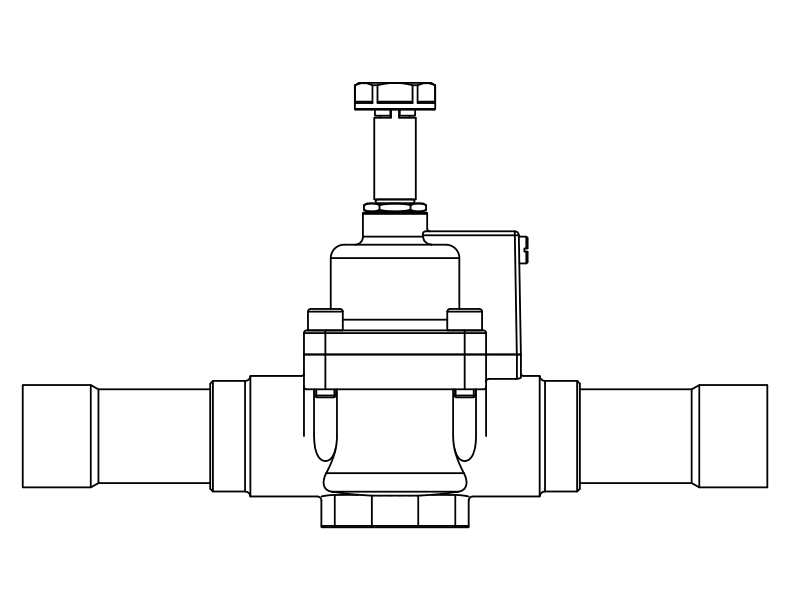 常閉電磁閥1078/11S,內(nèi)連焊接接頭,活塞先導(dǎo)式