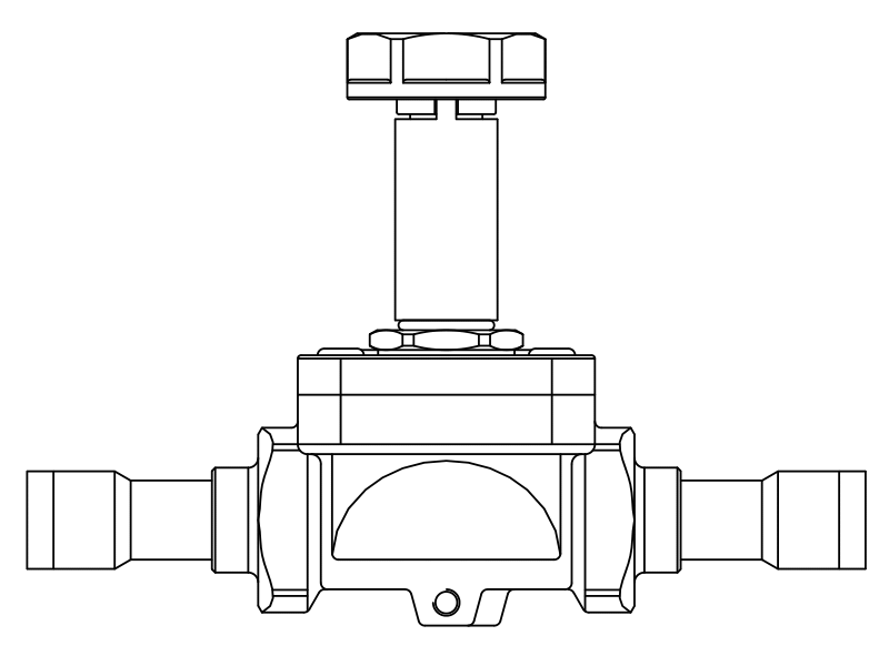 常閉電磁閥1078N/4S,內(nèi)連焊接接頭,隔膜先導(dǎo)式