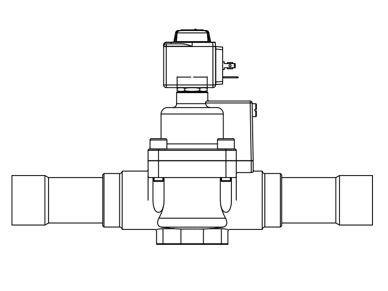 常閉電磁閥1079/M42A7,內(nèi)連焊接接頭,活塞先導(dǎo)式