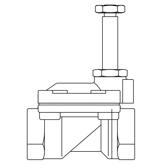 常閉工業(yè)用電磁閥1133/010V370S,內(nèi)螺紋直接頭