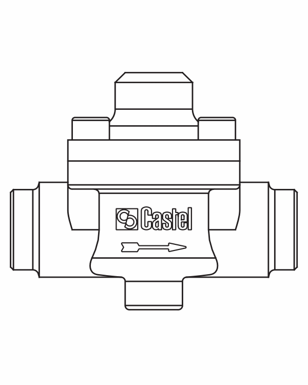 止回閥3122/17,黃銅ODS,連接直通