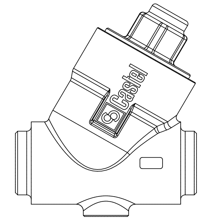 止回閥3124N/7,黃銅ODS,連接直通