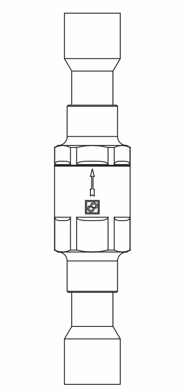 止回閥3132/3,紫銅ODS,連接直通