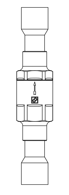 止回閥3133N/5,紫銅ODS,連接直通