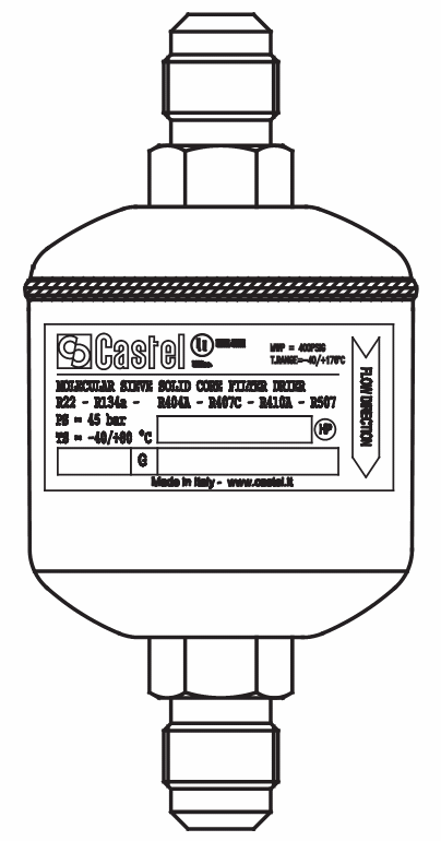 脫水過(guò)濾器4203/2,實(shí)芯,80%分子篩,20%氧化鋁