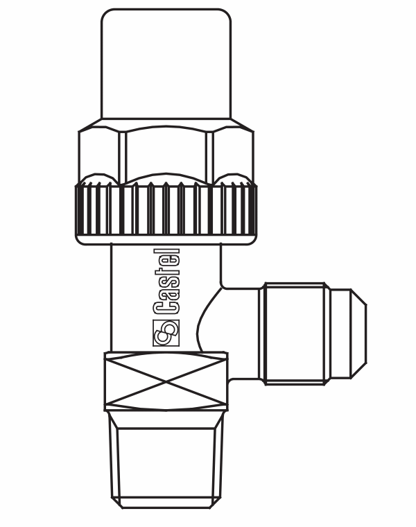 貯液器閥門6110/32,螺紋接頭